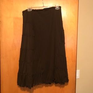 2 piece set X sm brown max studio skirt w/top